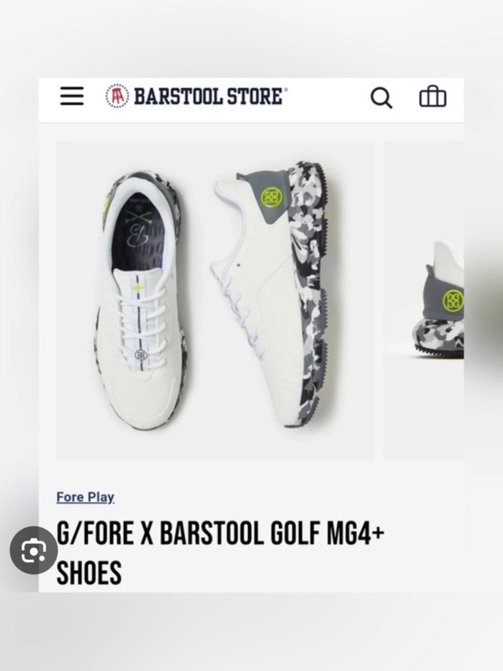 G/FORE X BARSTOOL GOLF MG4+
SHOES